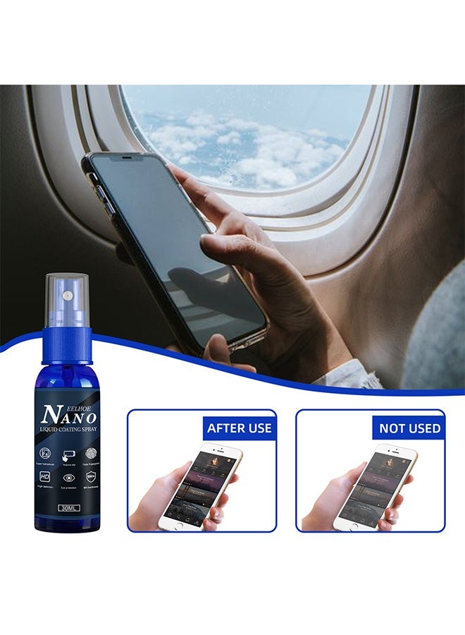 إيلهو رذاذ الطلاء السائل النانوي رذاذ طلاء زجاج سائل ممتاز لشاشات الهواتف المحمولة - حماية متقدمة ضد الماء والدهون 30 مل - Image 4