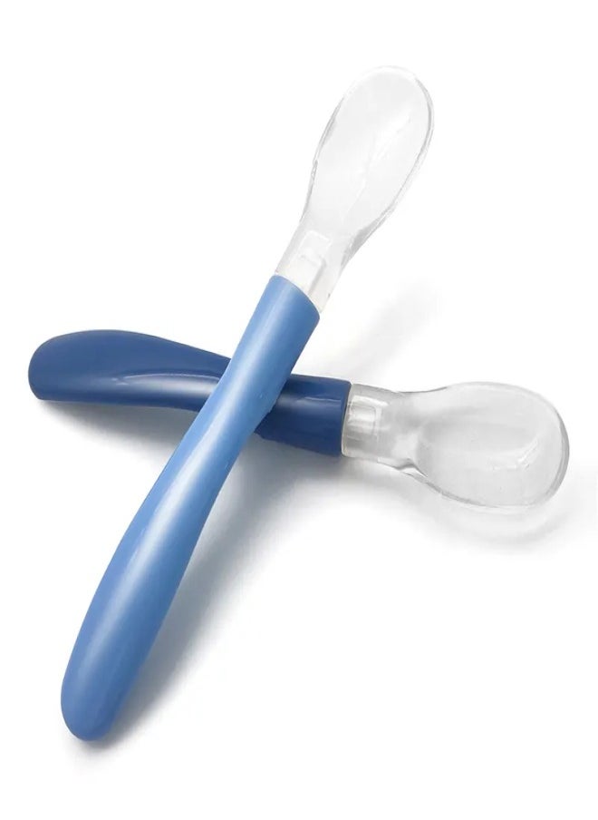 Fatah Two Pieces Of Baby Silicone Elbow Soft Spoon Bendable  - Image 1