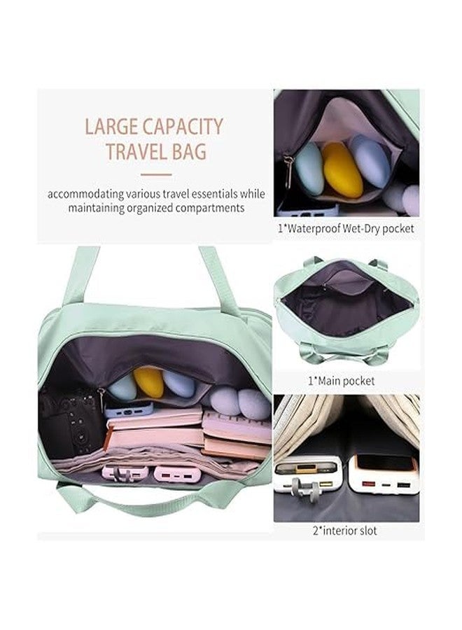 MENREXA Travel Duffle Bag, 41 Litre Expandable, Waterproof Nylon, Foldable Luggage for Women - Image 3
