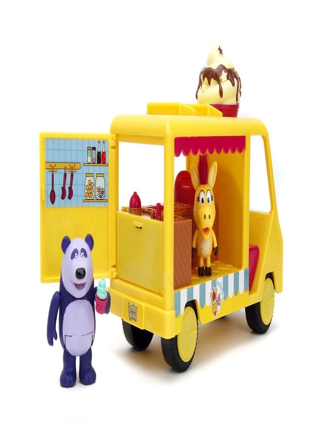 جادا مجموعة لعب شاحنة الزبادي المجمد من جادا تويز - تتضمن شخصيتين: حمار هودي وباندا أرجواني - لعبة ما قبل المدرسة - للأعمار من 3 سنوات فما فوق - Image 4