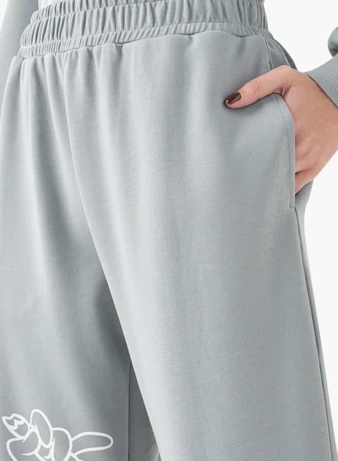 SP Characters Bugs Bunny Print Joggers with Pockets and Elasticated Waistband - Image 4