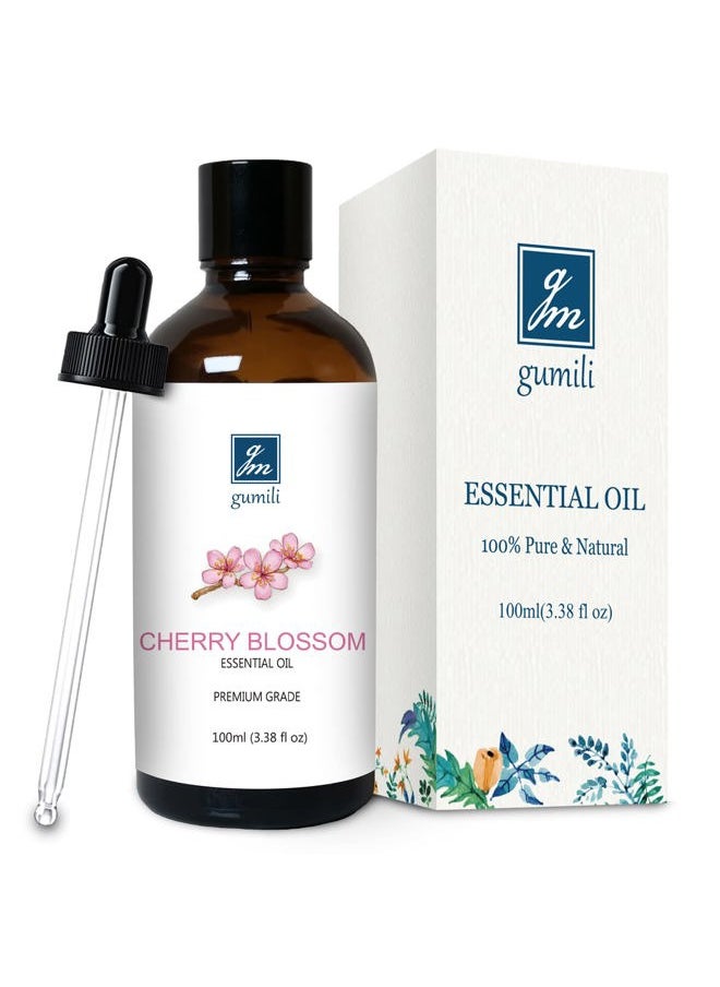gm gumili - GM Gumili Cherry Blossom Essential Oil, Fragrance Oil for Candle Soap Making, Perfume for Women, Gift for Her - 3.38 Fl Oz 100ml - Image 1