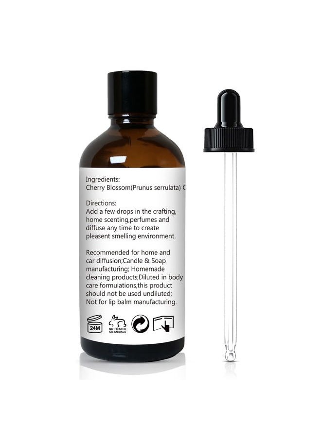 gm gumili - GM Gumili Cherry Blossom Essential Oil, Fragrance Oil for Candle Soap Making, Perfume for Women, Gift for Her - 3.38 Fl Oz 100ml - Image 1