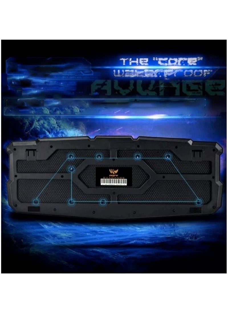Huitich - Best Cool Gaming Led Wire Keyboard And Mouse For Gamer Lover Backlit Burst Crack Colorful Lighting - Image 1