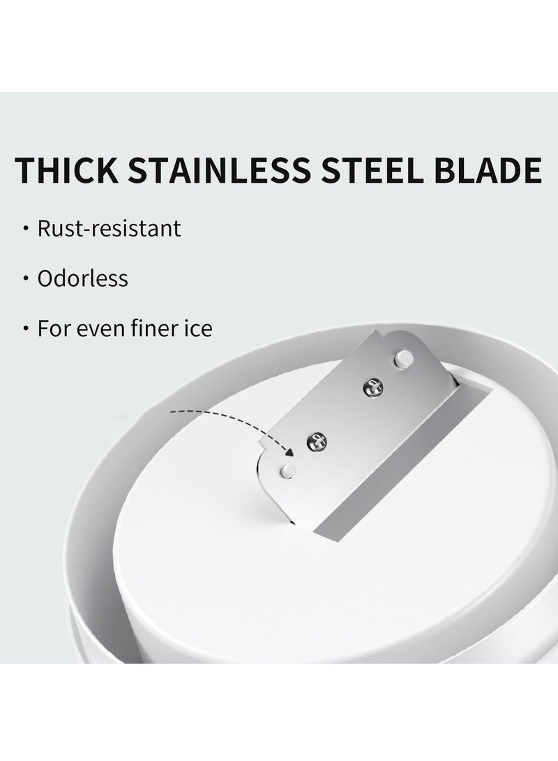 SYOSI Manual Ice Shaver Snow Cone Machine 1L Portable Shaved Crushed Ice Maker for Home Ice Shaver Hand Crankwith Bonus Ice Cube Tray Perfect for Home and Outdoors Use Ideal for Outdoor Picnics - Image 3