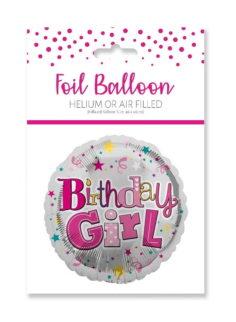 عيد ميلاد سعيد بالون رقائق أنثوي 45.7 سم - مثالي للاحتفالات مثل أعياد الميلاد والديكور.
