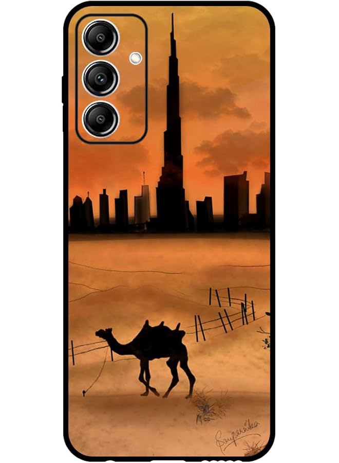 إيروريكس جراب واقٍ مضاد للخدش ومقاوم للصدمات لهاتف Samsung Galaxy A55 Sunset Camel Burj Khalifa متعدد الألوان Mcsga55A776 - Image 1