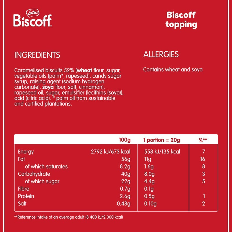 Biscoff Lotus Topping Sauce - 1kg Squeezy Bottle for Ice Cream and Dessert - Image 3