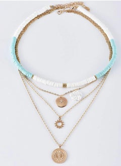White Layered Necklace