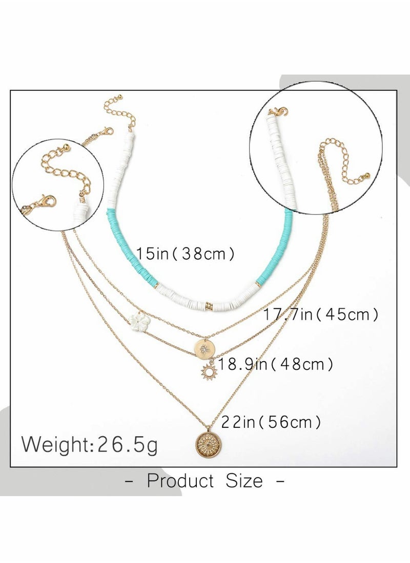 Excefore - White Layered Necklace - Image 1