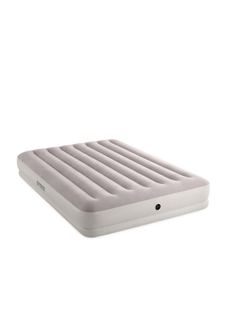 انتكس مرتبة دورا-بيم برستيج قابلة للنفخ متوسطة الارتفاع مزدوجة مع مضخة USB PVC رمادي 152x203x30 سم  - Image 2