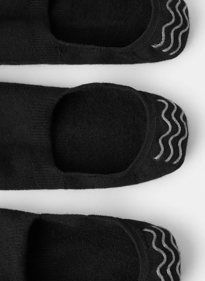 Mango Man 99-NEGRO 3-Pack Of Invisible Socks for Men | Best Price UAE