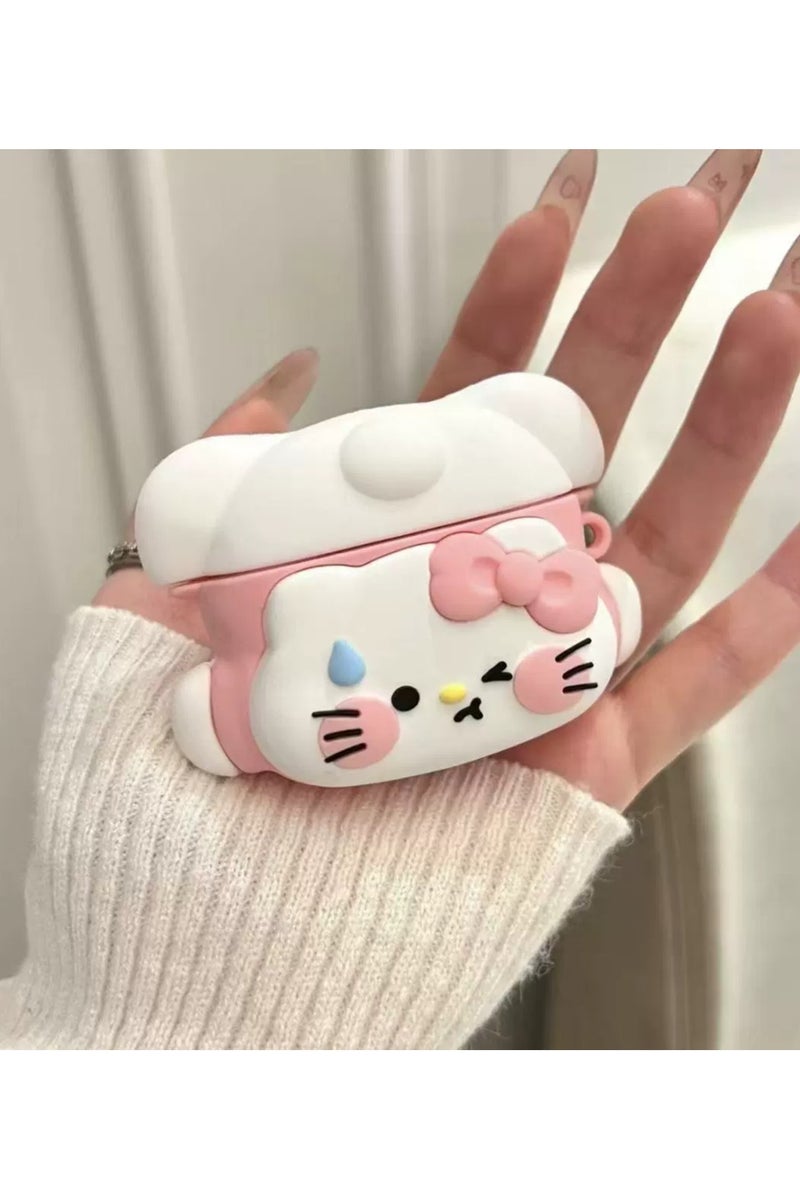 general AirPods 3rd generation silicone wireless Bluetooth protective case, cartoon design, Apple wireless Bluetooth headphones protective case, made of silicone material, with a creative and soft exterior.