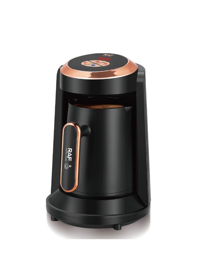RAF Turkish Coffee Pot Electric Maker 350ML – Smart Digital Temperature Control, Fast Brewing, Stylish Black & Rose Gold Design for Perfect Turkish Coffee at Home, Office, and Travel Use Every Day - Image 5