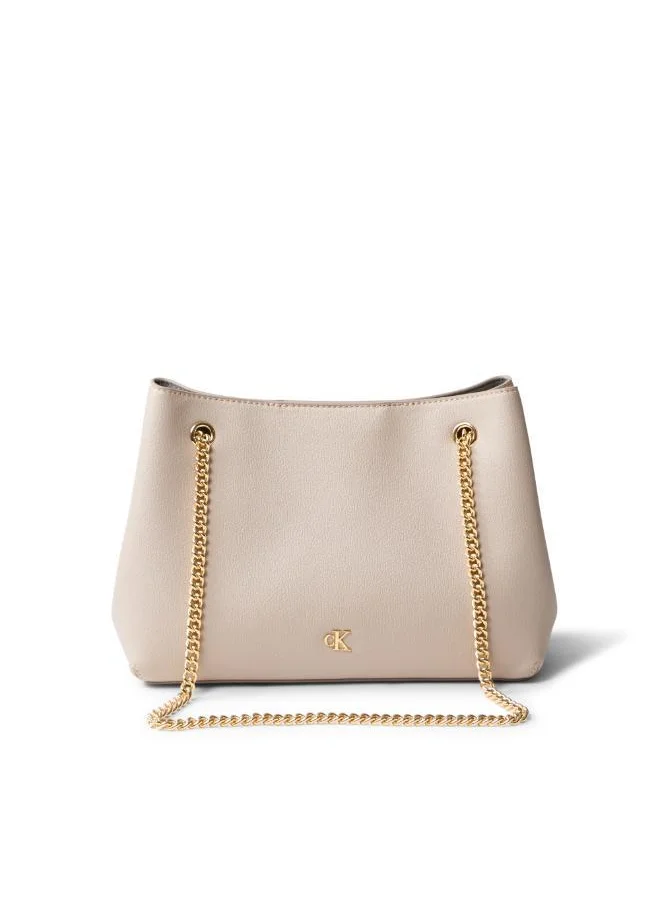 Calvin Klein Jeans Logo Chain Detailed Shoulder Bag