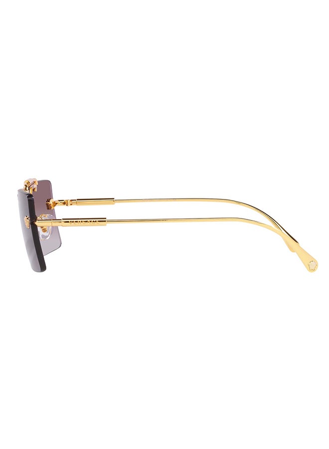 VERSACE Women VE2245 10028H Rimless Rectangular Sunglasses - Lens Size: 60 mm - Image 3