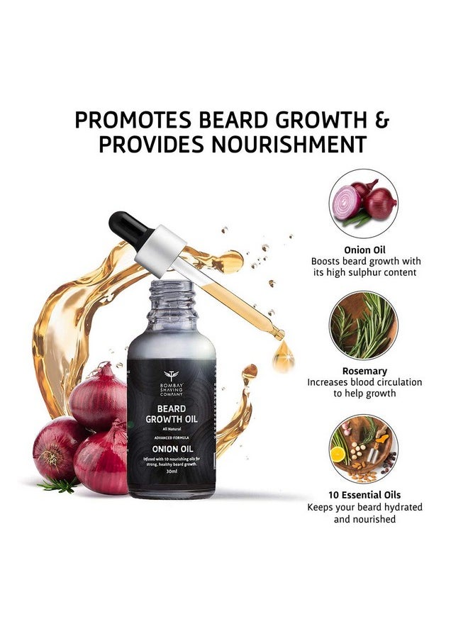 BOMBAY SHAVING COMPANY Beard Growth Onion Oil-10X Nourishing Oils For Stronger, Fluffier & Shinier Beard 30 Ml | Made In India  - Image 4