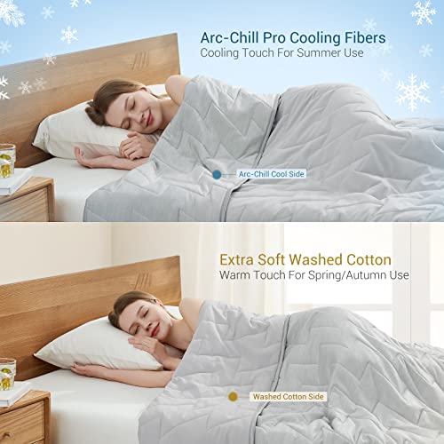 Elegear Revolutionary Cooling Comforter King, Japanese Q-Max>0.5 Arc-Chill Cooling Comforter Blanket for Hot Sleepers, Summer V-Shaped Precision Lightweight Ice Cold Blanket for Night Sweats Sleeping - Image 3