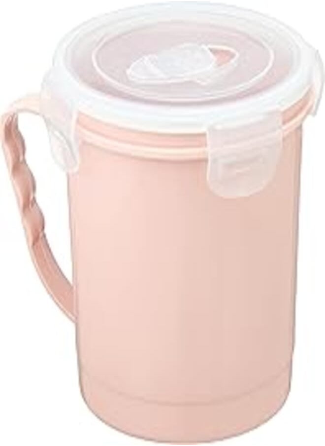 Bager Cupid lid deep microwave box (700ml) - rose 