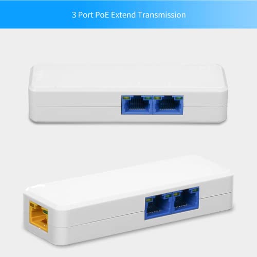 Hanutech Poe Extender Upto 100M Supported 2 Cameras,Poe Extension Networking Device (No External Power Required) - Image 3