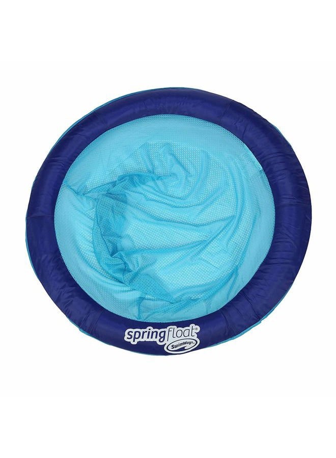 SwimWays Spring Float Papasan Pool Chair - Blue/Aqua, 8" - Image 1