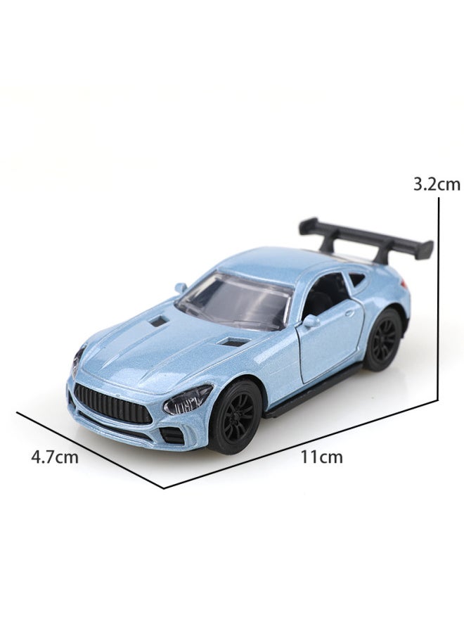 Generic - Bag 1:38 Retro Classic Classic Car Pickup Alloy Car Model Simulation Children's Toy Car Cross-border-Color:(bubble Bag) 1:38 Ben Gt Light Blue - Image 1