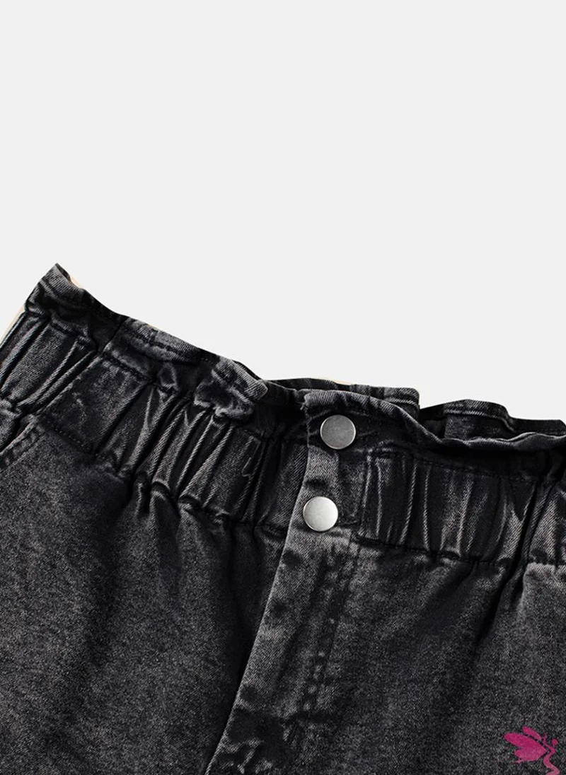يونيكي Black Plain Casual Shorts