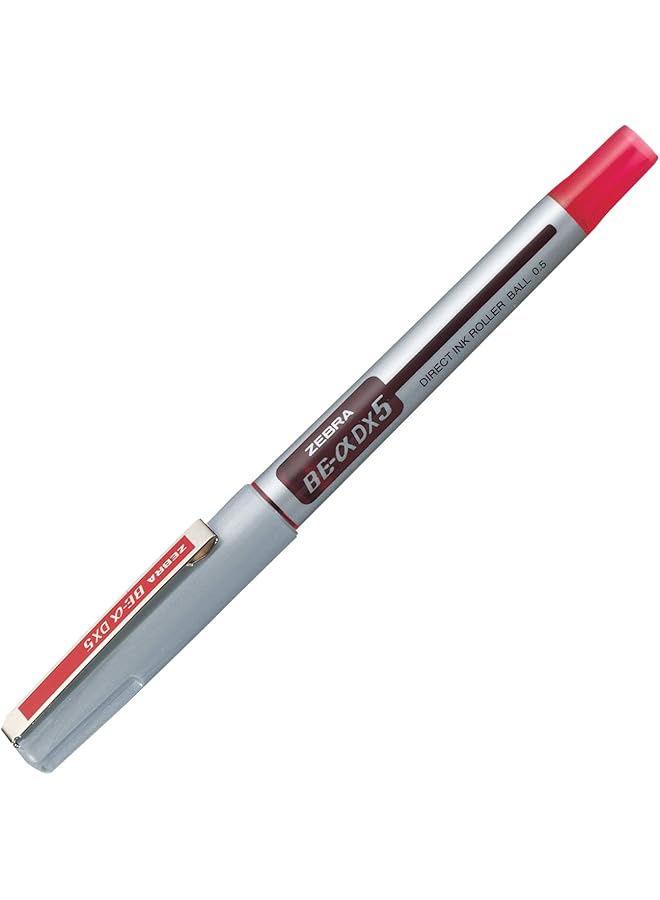 ZEBRA Be Dx5 Liquid Ink 0.5 Mm Roller Ball Pen Red