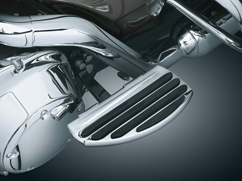 Kuryakyn 7906 Motorcycle Foot Controls: ISO Passenger Boards for 1986-2019 Harley-Davidson Motorcycles, Chrome, 1 Pair - Image 2