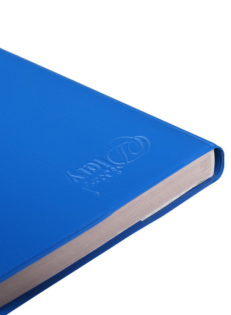 FIS 2025  Pocket Diary Arabic English With Pvc Soft Cover Blue -FSDI09AE25BL - Image 3