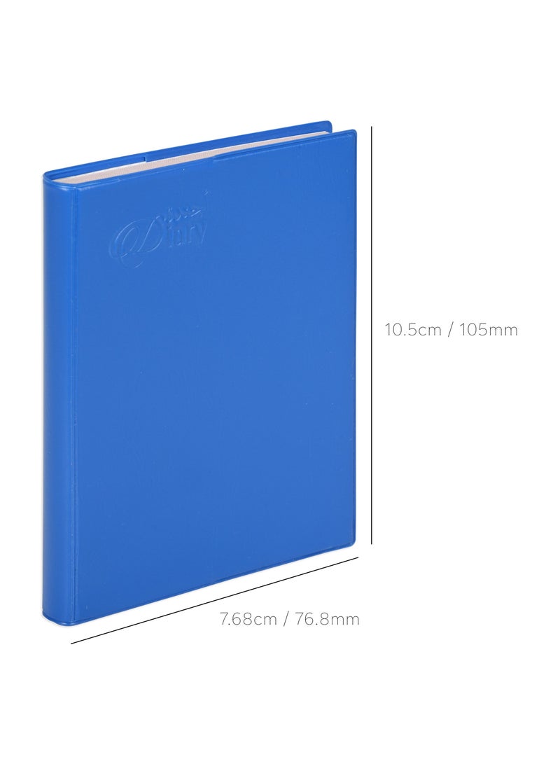 FIS 2025  Pocket Diary Arabic English With Pvc Soft Cover Blue -FSDI09AE25BL - Image 4