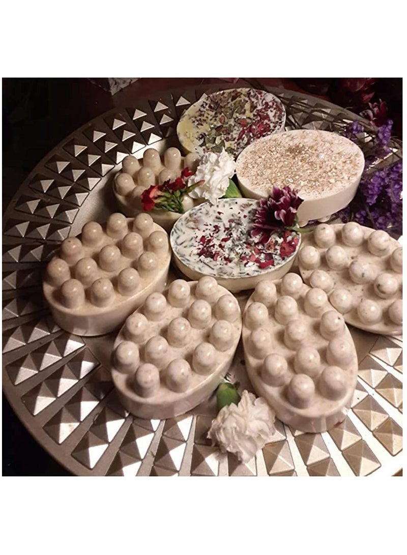 Silicone Massage Bar Soap Molds - 4 Pack Nonstick & BPA Free Cavity Molds for Handmade Soap Making, Perfect for Creating Unique Massage Soaps. - Image 5