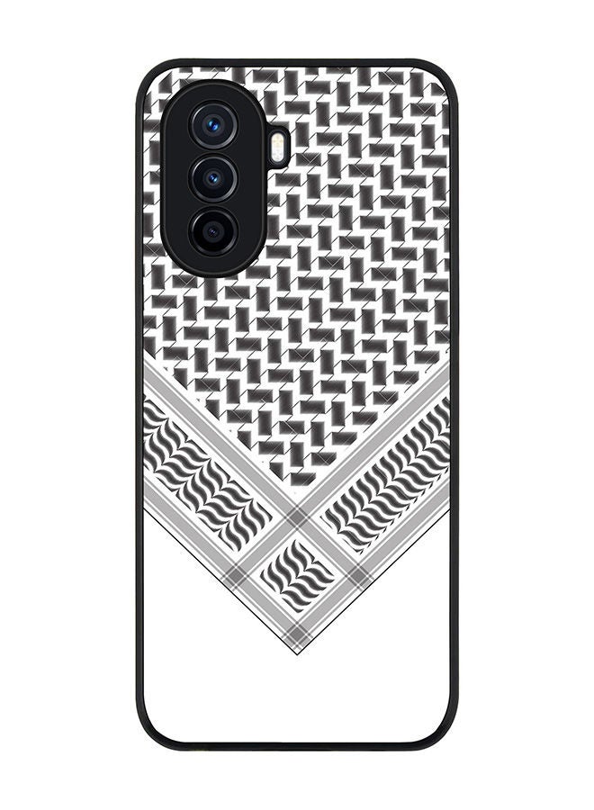 Stylizedd Rugged Black edge case for Huawei Nova Y70  Slim fit Soft Case Flexible Rubber Edges Anti Drop TPU Gel Thin Cover - Victory Shemag(Black) - Image 1