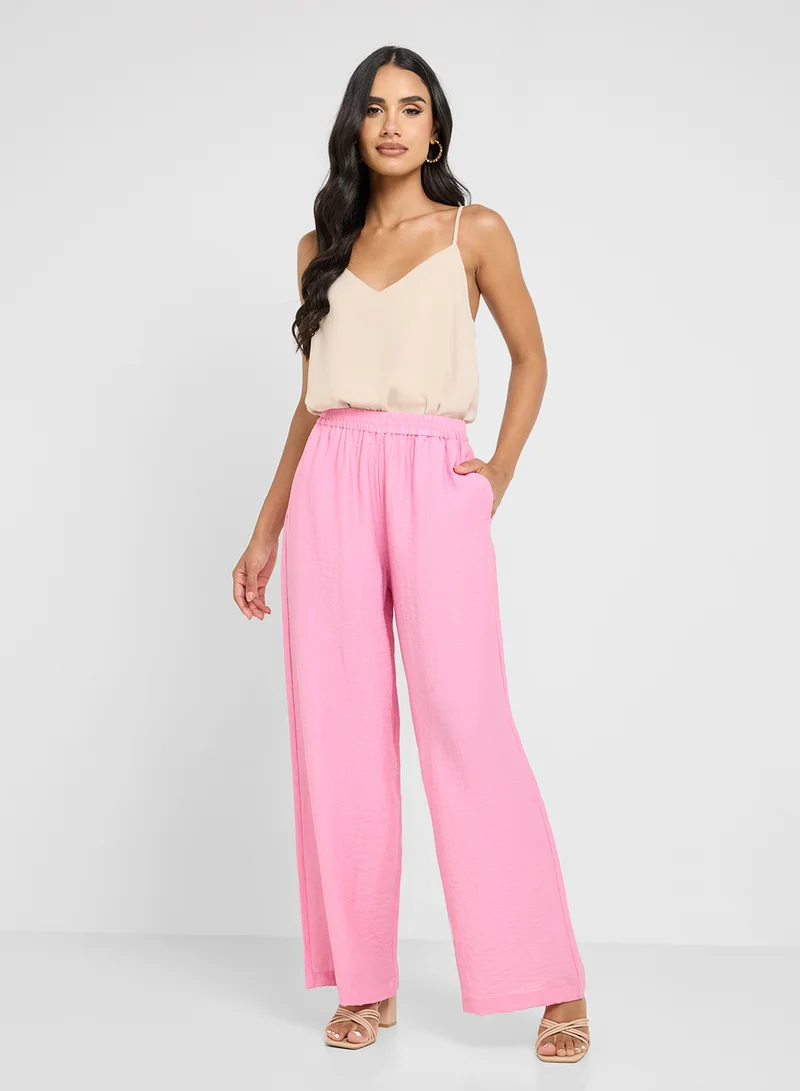 ONLY Pocket Detail Wide Leg Pants