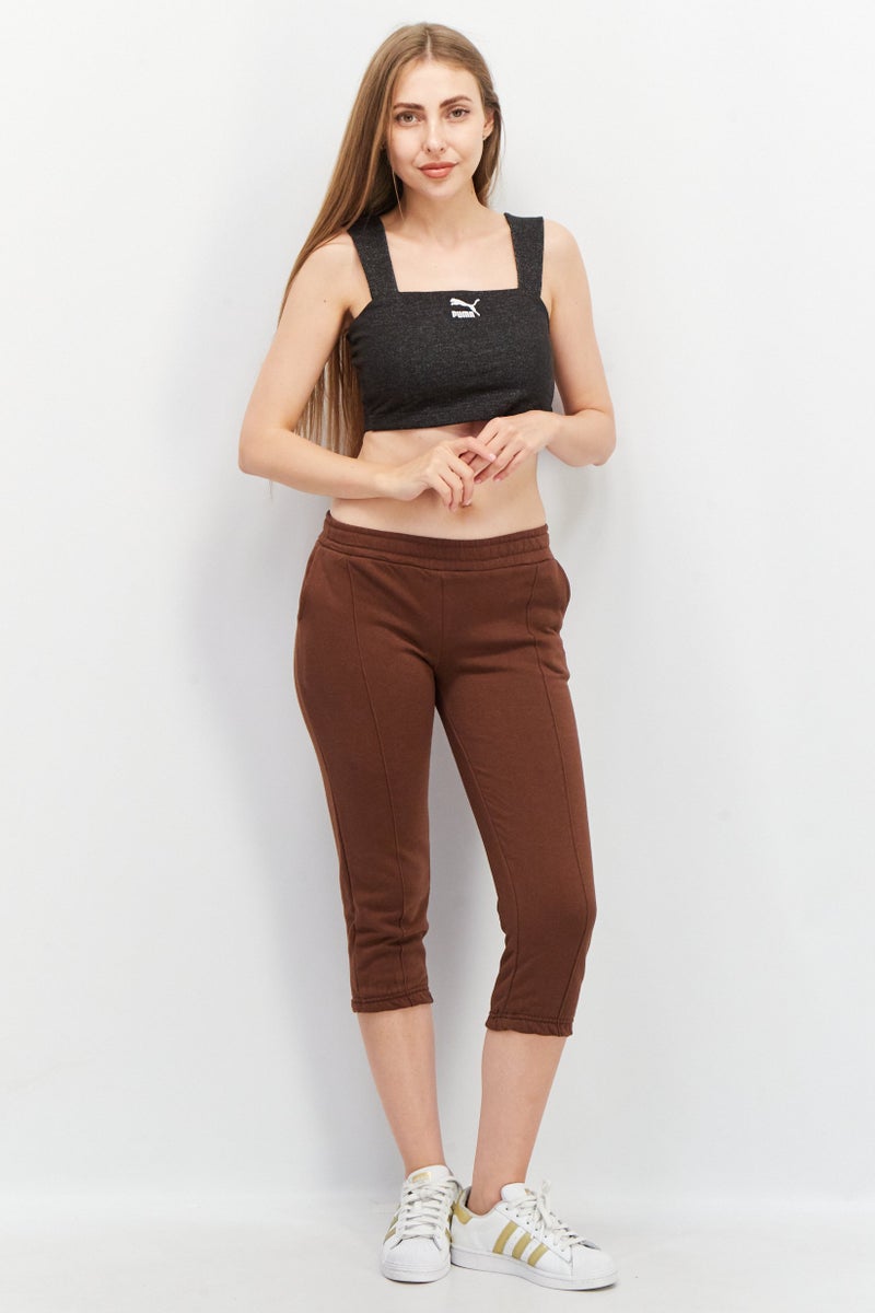 PUMA Women Embroidered Logo Non-Padded Sports Bra, Black - Image 3