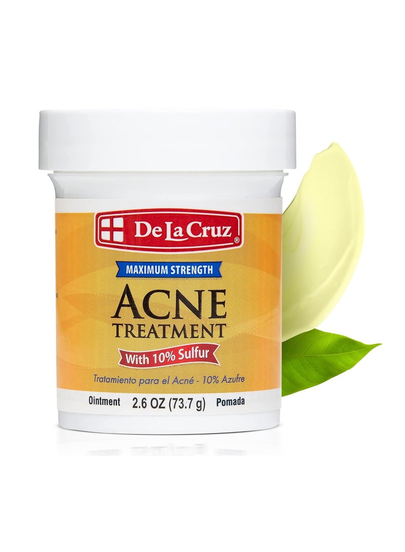 De La Cruz Sulfur Ointment For Acne Treatment 73.7 grams  - Image 1