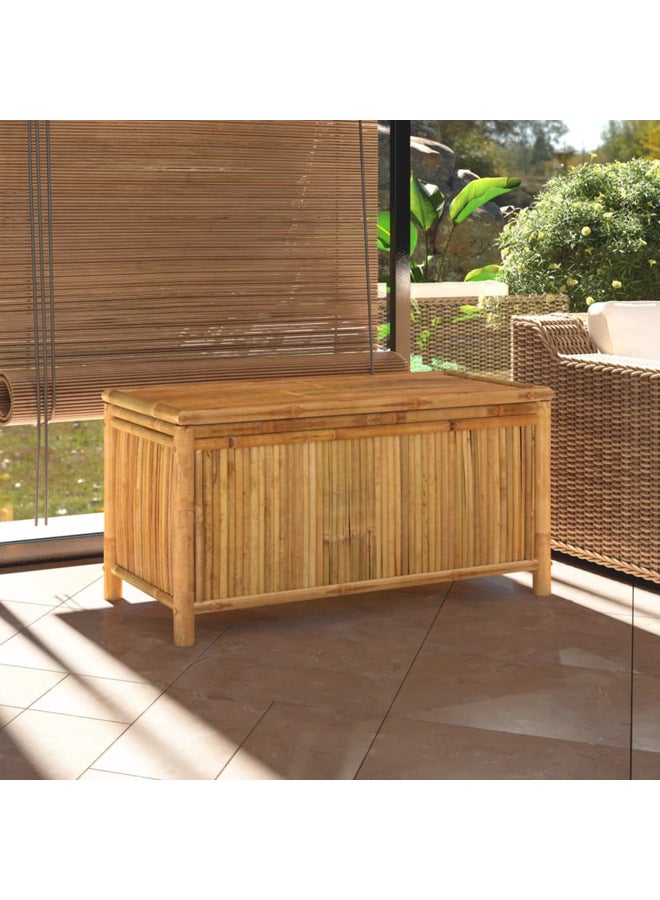 فيداكسل vidaXL صندوق تخزين للحديقة 110x52x55c سم خيزران - Image 2