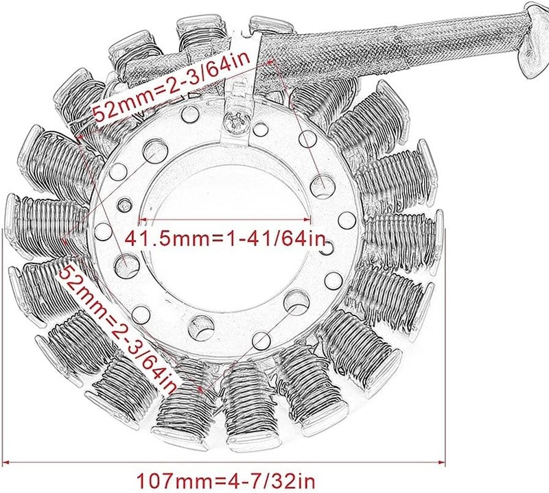 Wivplex Magneto Engine Generator Stator Coil for VF VFR 750 - Image 2