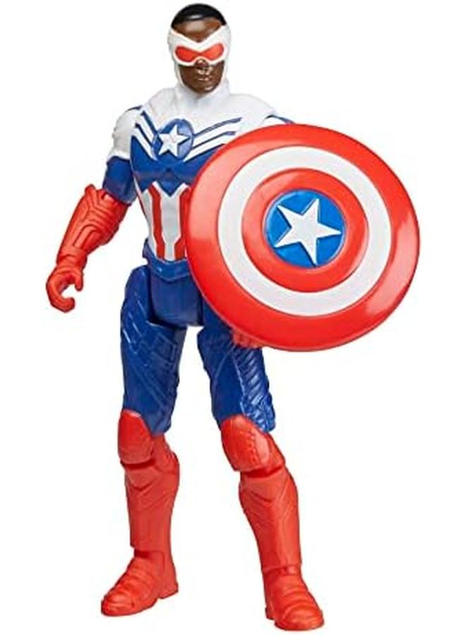 MARVEL Captain America With Redwing Mechasaur Action Figures 4" F6675 - Image 3
