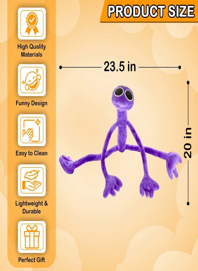 TwCare Purple Plush Toy for Kids Adults, Playing with Family, Soft Stuffed Animal Plushie Toys, Plushies Birthday Thanksgiving Christmas Festival Night Party Favor Supplies Game Fans - Image 3