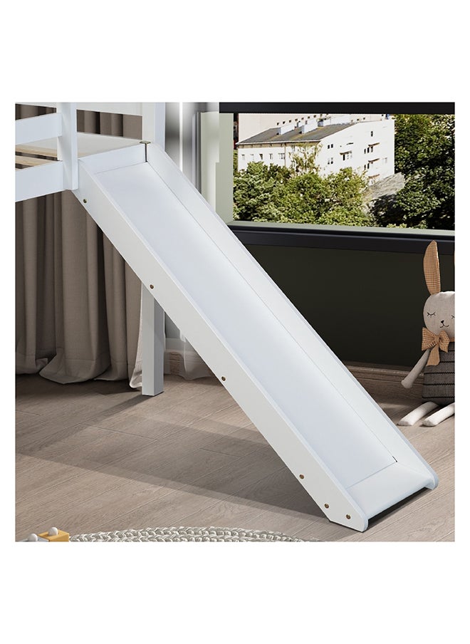 Home Box Vanilla Loft Single Bed with Slide and Climbing Ladder 219 x 113 x 98 cm  - Image 4