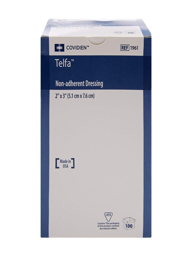 Covidien 1961 Telfa Non-Adherent Pad, Sterile, 2" x 3" Size, Pack of 100 - Image 2