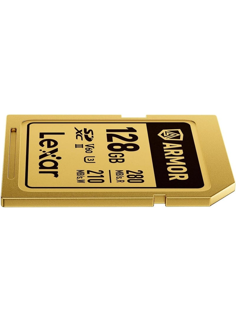 ليكسار ARMOR SD 128GB Gold Pro 280MB/s V60 128 GB - Image 5