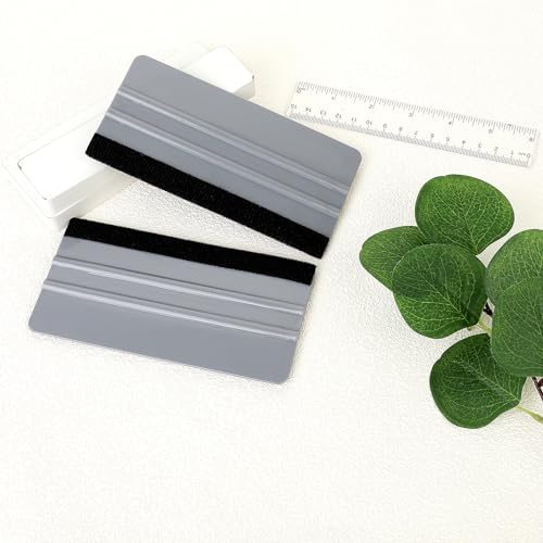 Sliverdew عبوة مزدوجة من مكشطة الفينيل، مجموعة أدوات مكشطة الفينيل لتغليف السيارات، مكشطة نوافذ السيارات، أدوات تنعيم ورق الجدران لتطبيق الأفلام الزجاجية - Image 2