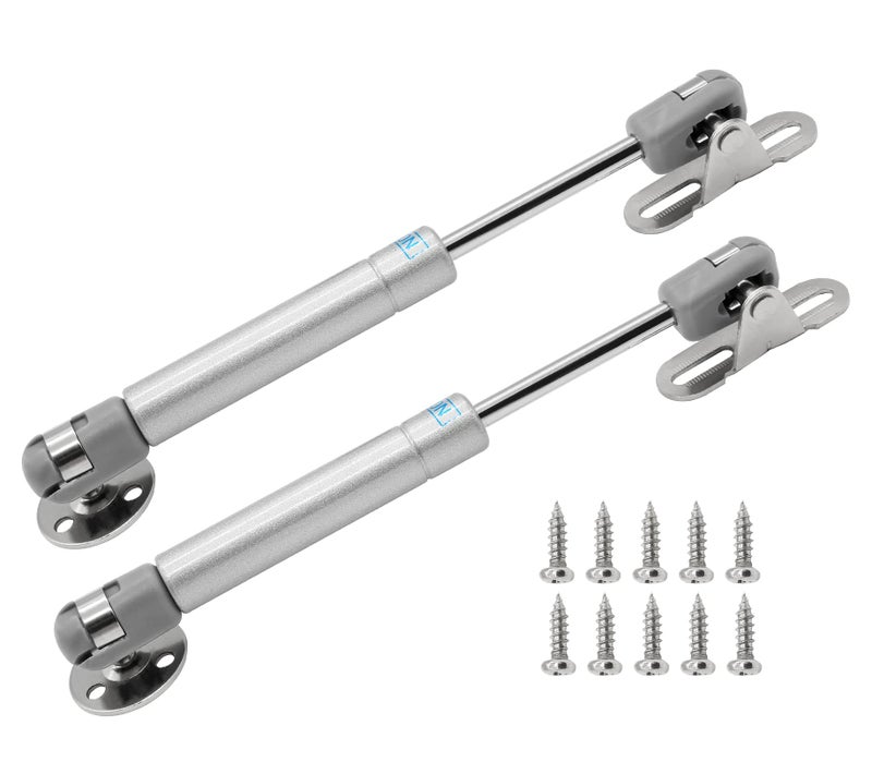 Moicstiy 6 Inch Gas Struts Spring Shocks Lift Support, Gas Props Lid Support for Cabinet Toy Box RV Camper Bed Cupboard, 2 Pack(20N/4.4lb) - Image 1
