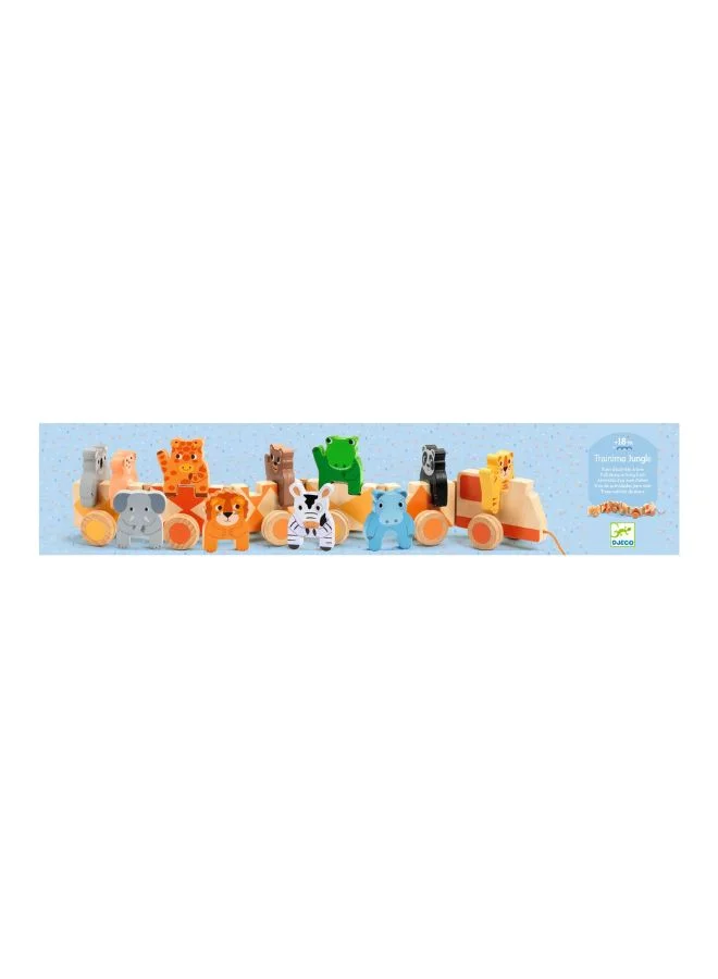 DJECO Trainimo Jungle Wooden Train