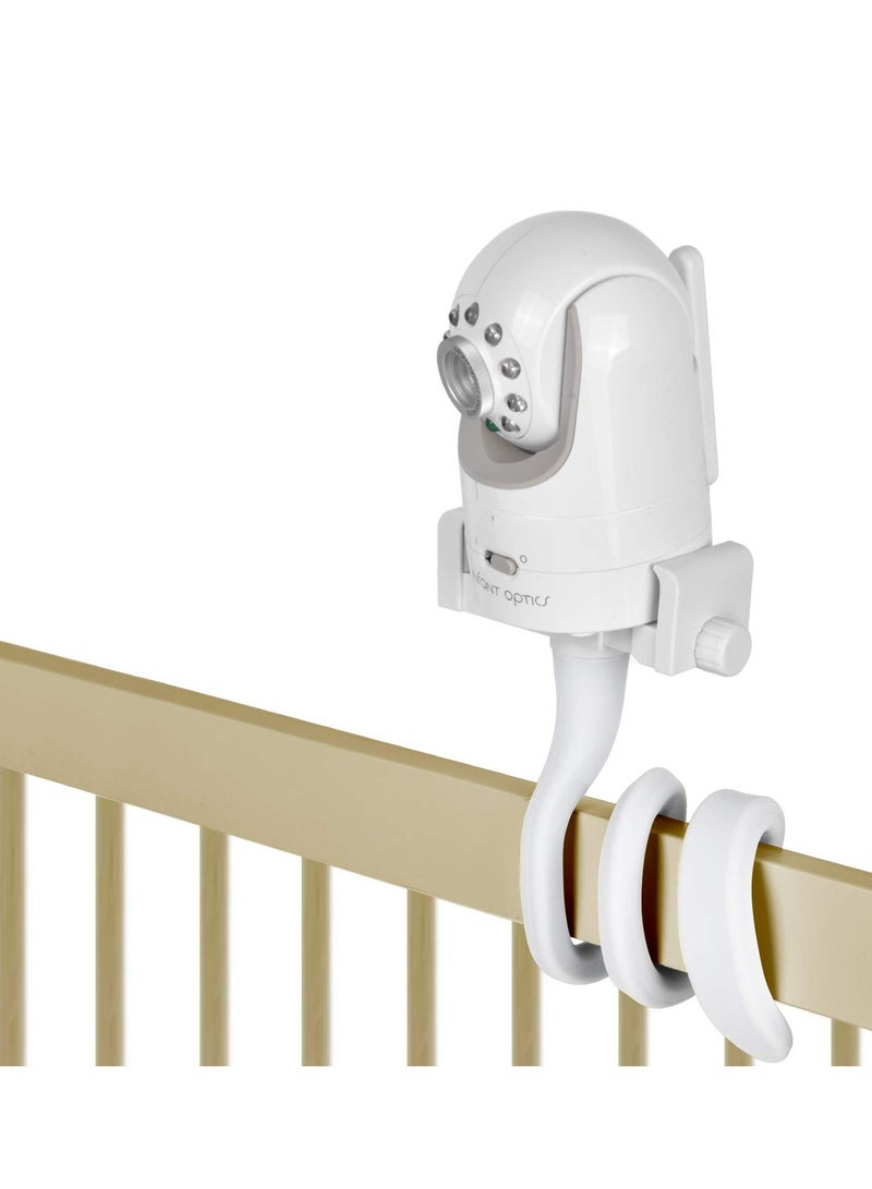 Oasisgalore Universal Baby Monitor Mount Camera Shelf, fits Infant Optics DXR 8 & Pro and most others, attaches to crib shelves.  - Image 1