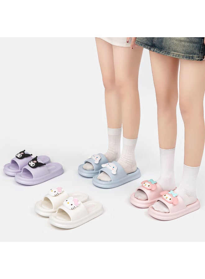 Miniso Women's Slippers, Home Indoor Shoes, Comfortable Feel, New Cute All-season Slippers, Yuguigou Blue, Size 40-41 - Image 3