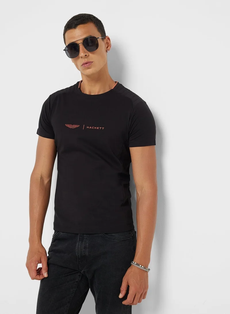 Hackett Logo Crew Neck T-Shirt