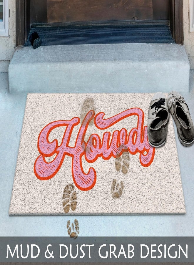 Supwhd Preppy Pink Howdy Welcome Mats Outdoor, Western Door Mat Doormat Outdoor Indoor Entrance Front Door Mat, Pink Western Decor, 17x30 - Image 3